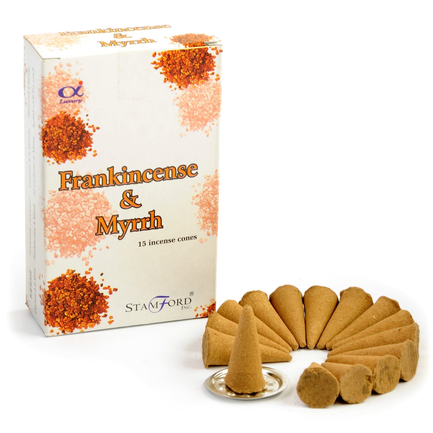 Pack of Stamford Incense Cones - Frankincense & Myrhh