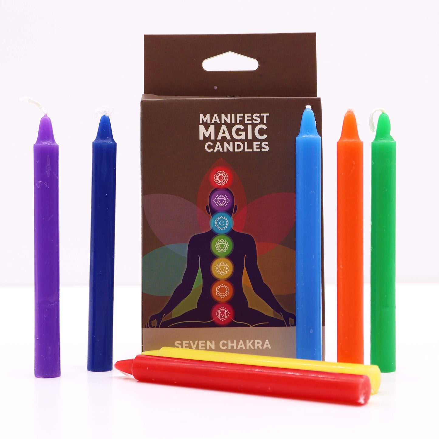 Chakra Manifest Spell Candles (pack of 7)