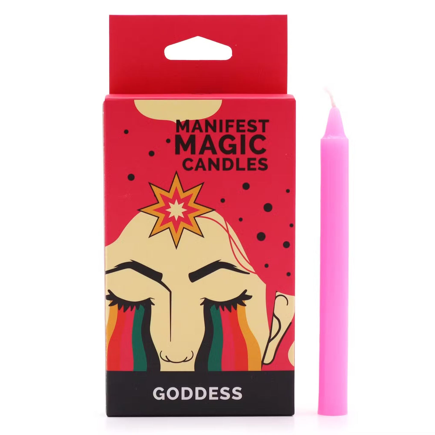 Manifest Spell Candles Goddess - Pink (pack of 12)