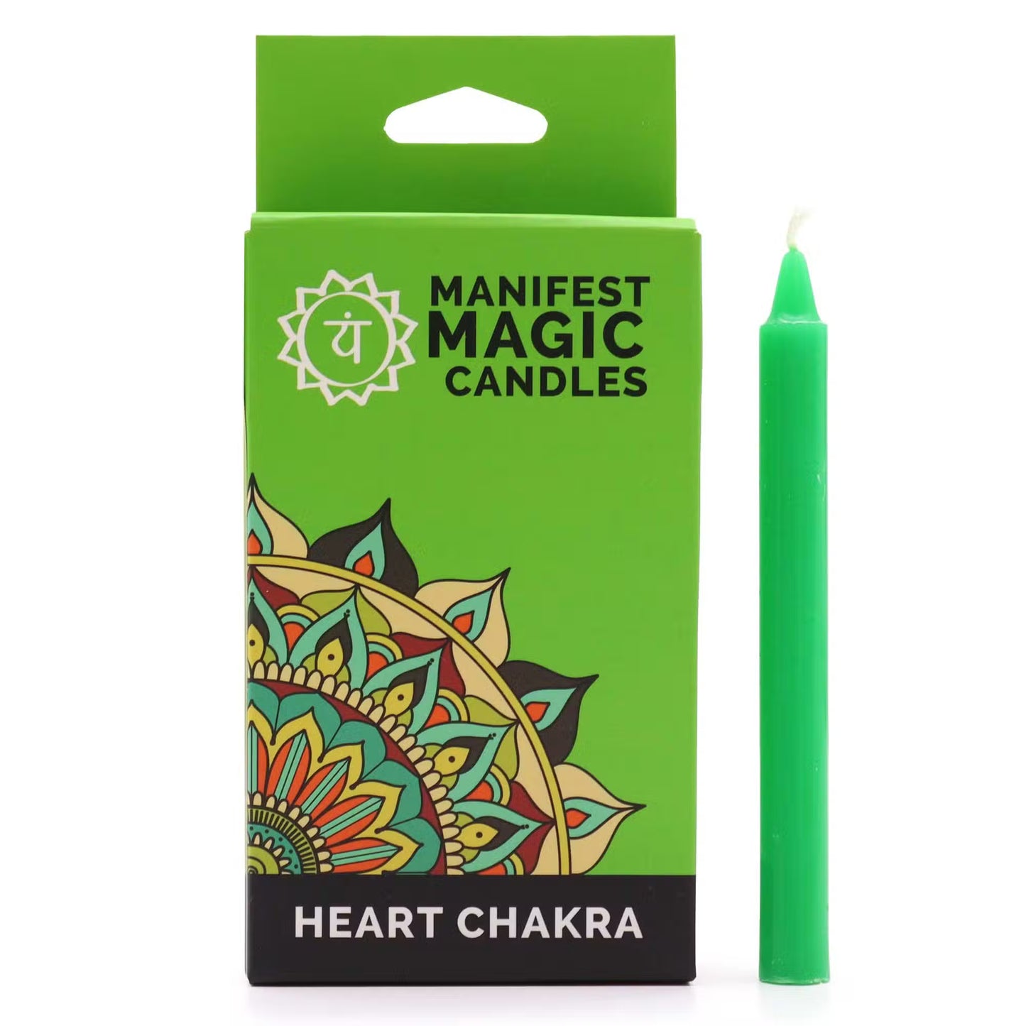 Manifest Spell Candles Heart Chakra - Green (pack of 12)