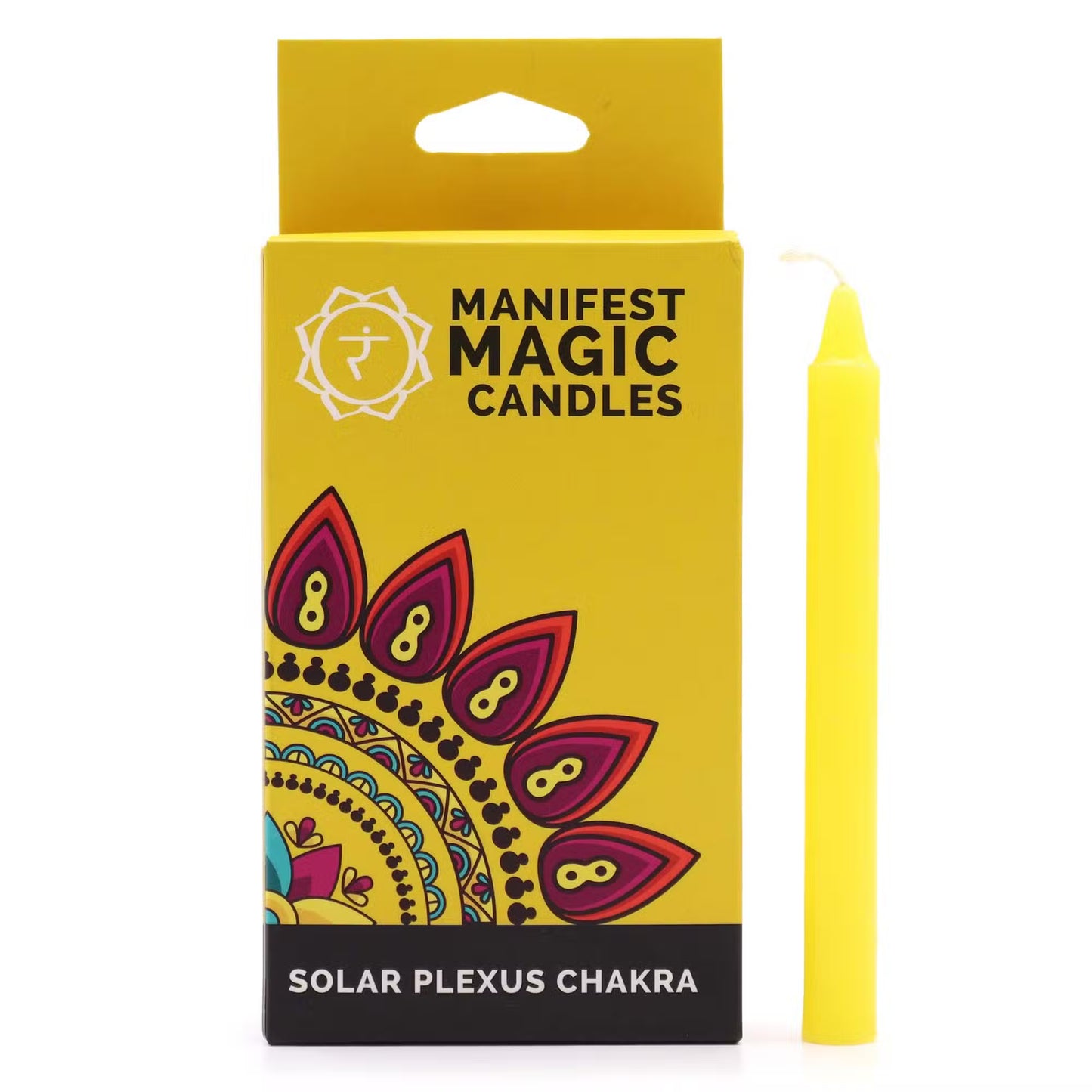 Manifest Spell Candles Solar Plexus Chakra - Yellow (pack of 12)