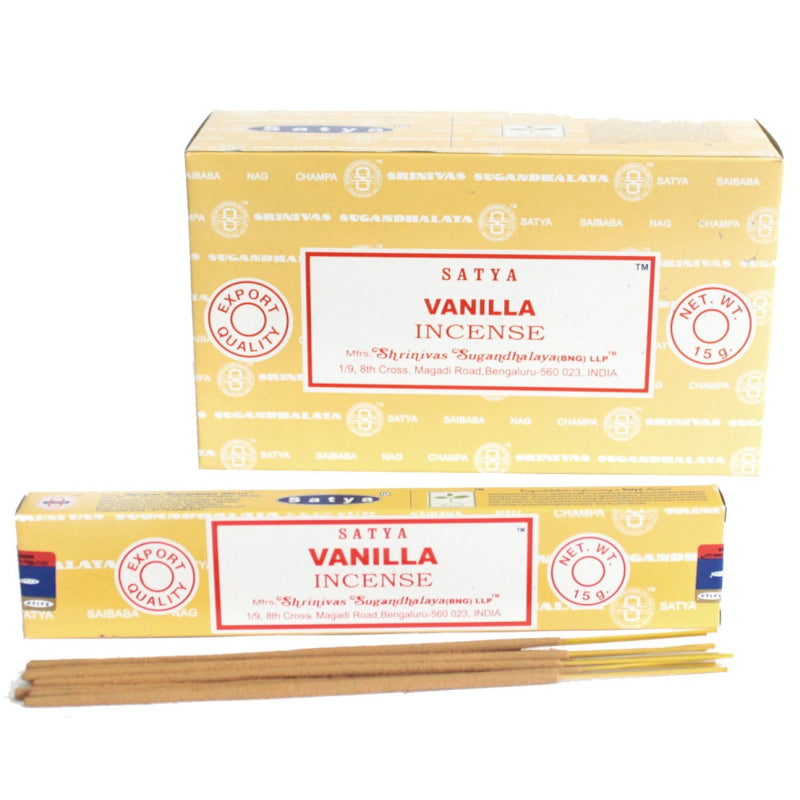 Pack of Satya Incense Sticks - Vanilla