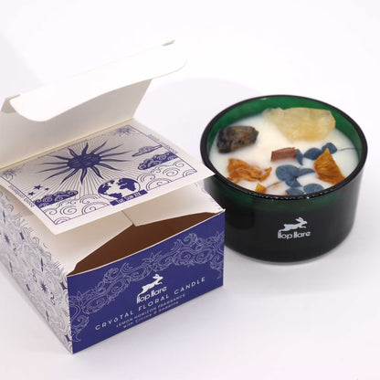 The Sun Crystal Candle - Citrine, Sodalite & Citrus
