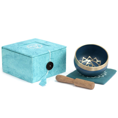 Tibetan Brass Singing Bowl - Throat Chakra