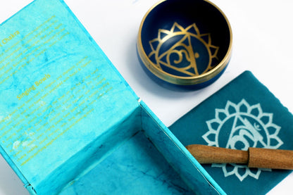 Tibetan Brass Singing Bowl - Throat Chakra