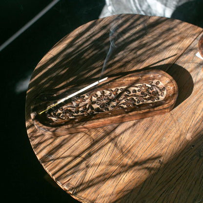 Wooden Incense Holder Tray