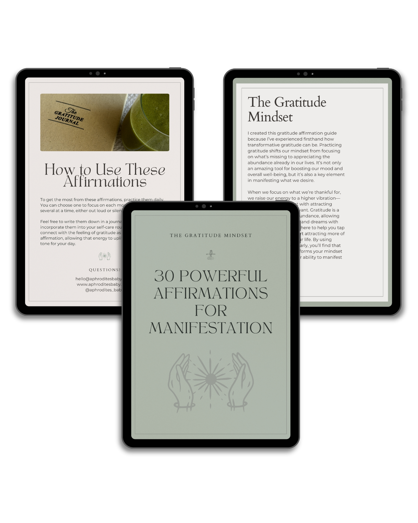 The Gratitude Mindset: 30 Powerful Affirmations for Manifestation