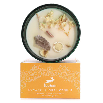 Strength Crystal Candle - Quartz & Jasmine