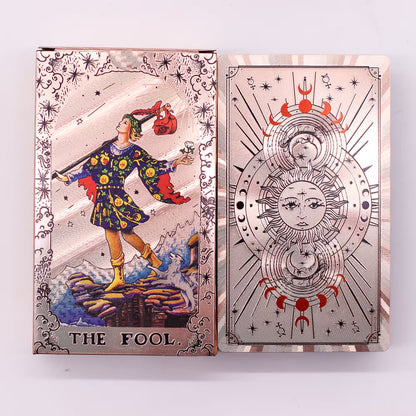 Pink Rose Gold Traditional Tarot Deck With Guidebook