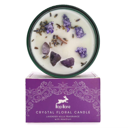The Moon Crystal Candle - Amethyst & Lavender