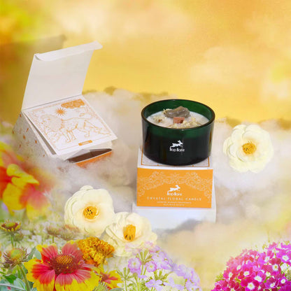 Strength Crystal Candle - Quartz & Jasmine