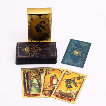 Gold Traditional Tarot Deck With Guidebook