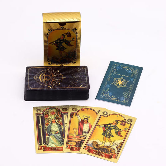 Gold Traditional Tarot Deck With Guidebook