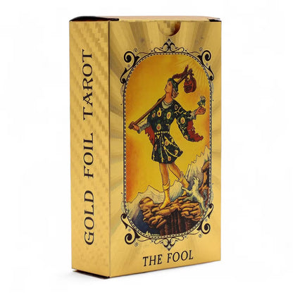 Gold Traditional Tarot Deck With Guidebook