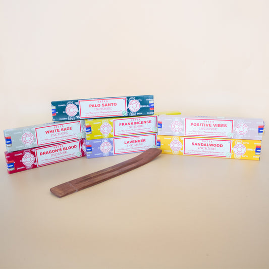 Incense Sticks Starter Pack Set (7 scents + Incense Holder)